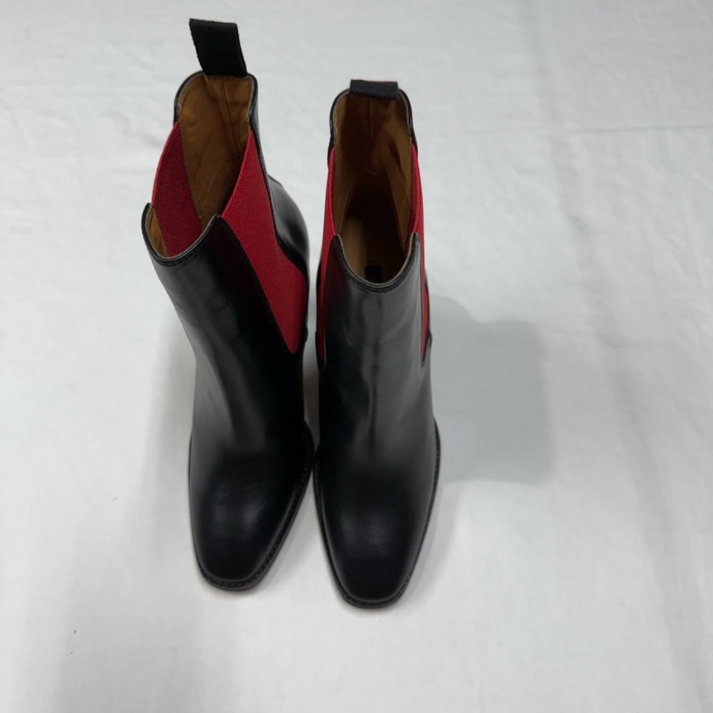 Ralph Lauren Purple Label Zoie Bicolor Chelsea Boot Luxurious Calf Made In Italy